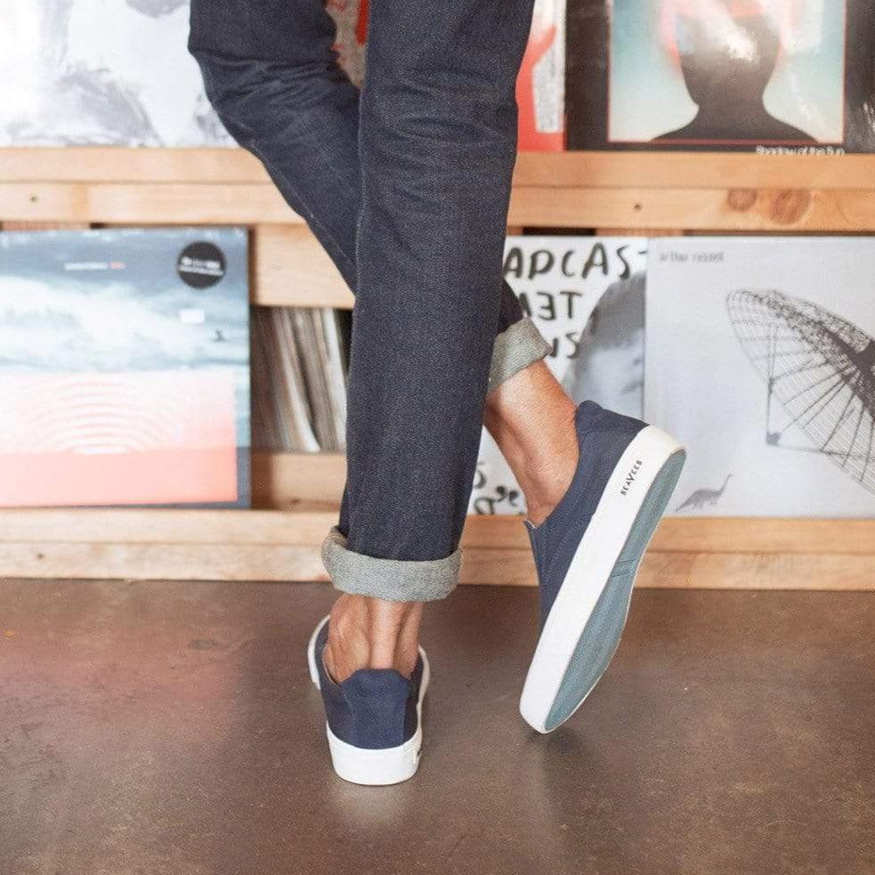 Mens - Hawthorne Slip On Original - True Navy - Image 6