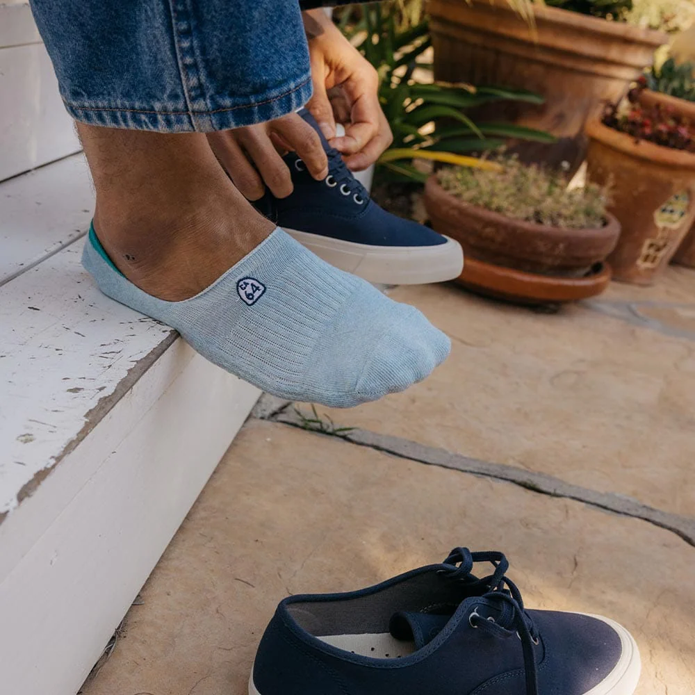 Unisex - Hideaways No-Show Sock - Light Blue - Image 5