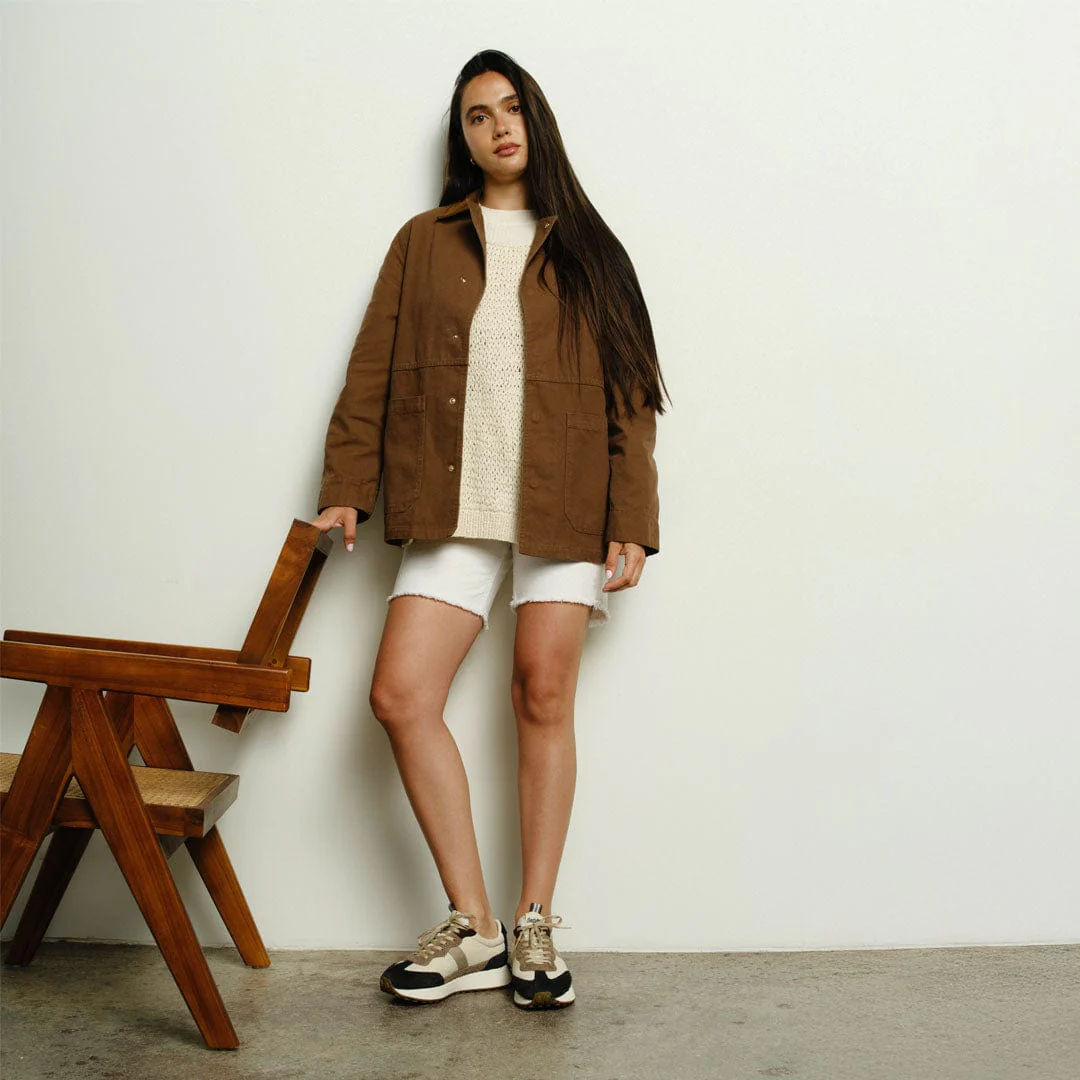 Womens - Acorn Trainer - Black and Tan - Image 12