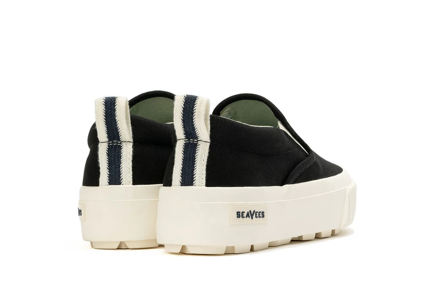 Womens - Fairfax Lug Slip On Platform - Black - Image 3