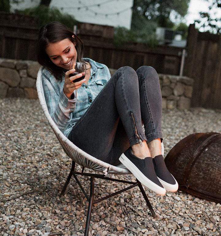 Womens - Hawthorne Slip On Original - Black - Image 7