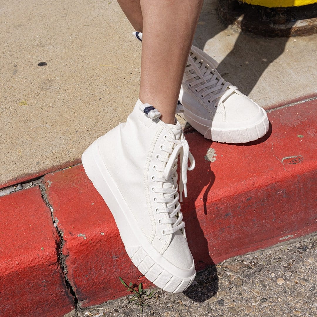Womens - La Brea Lug High Top Platform - White - Image 7