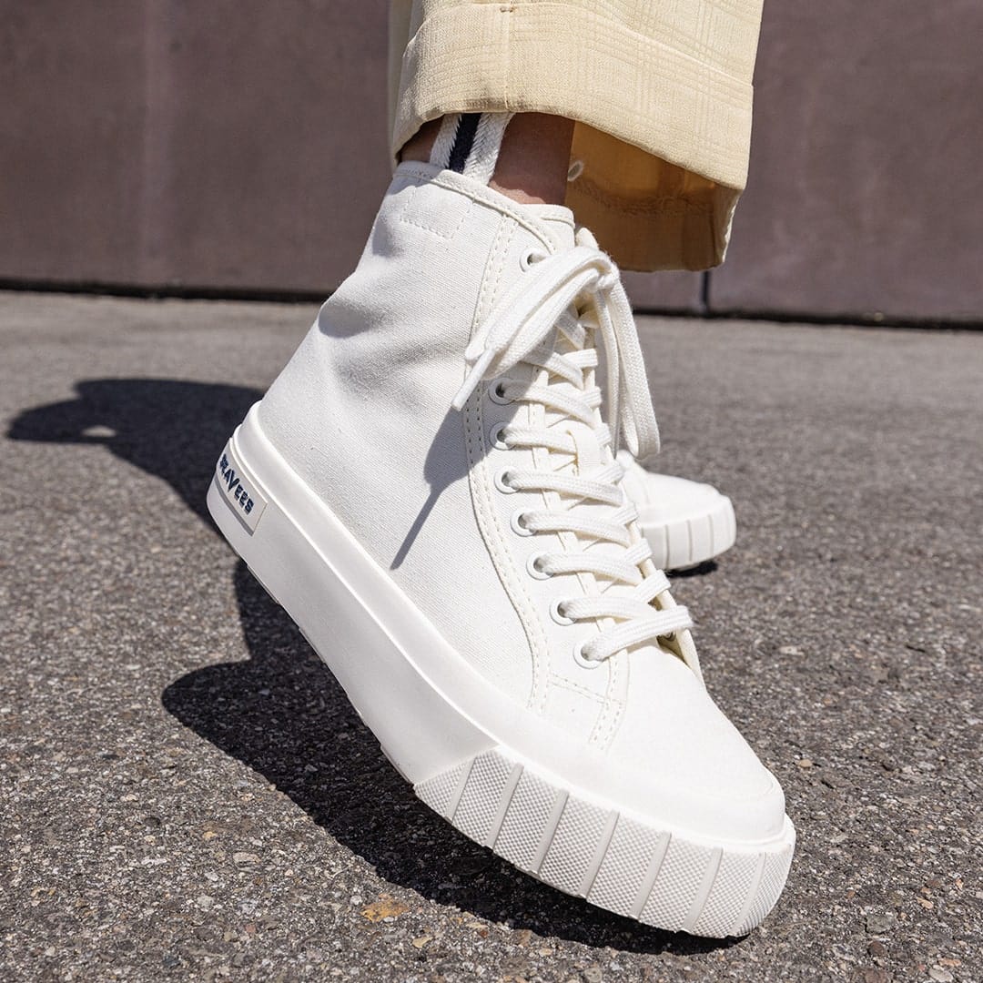 Womens - La Brea Lug High Top Platform - White - Image 9