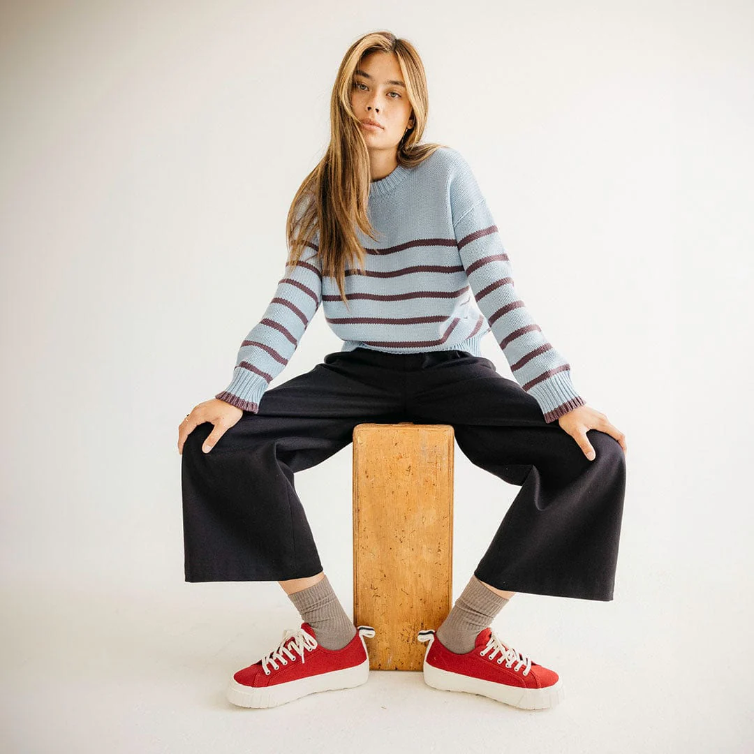 Womens - Melrose Lug Platform - Cranberry - Image 7